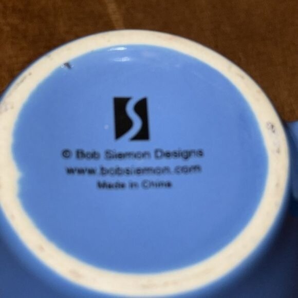 Inspirational Blue Ceramic Mug With Bible Verse Joshua 24:15 By Bob Siemon Desig - Picture 4 of 6